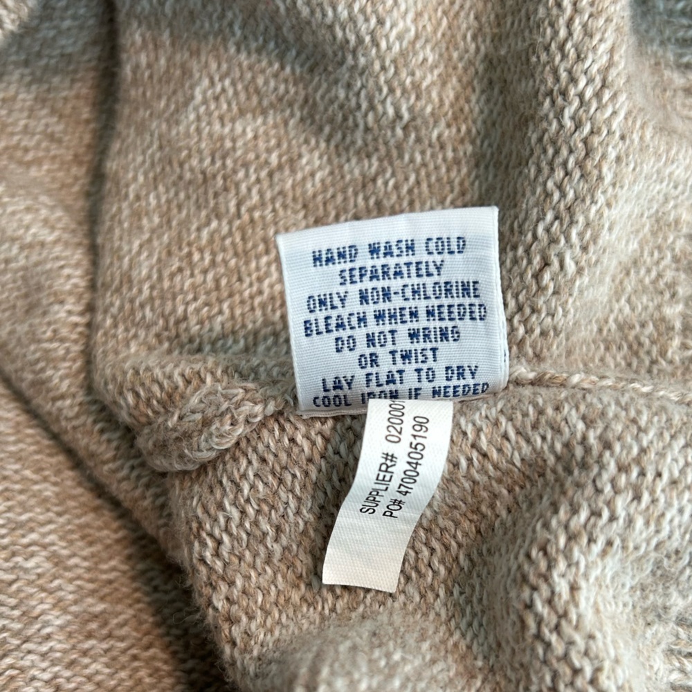 Polo by Ralph Lauren Men's Tan 1/4 Zip-Up Sweater Size Large - Picture 8 of 8